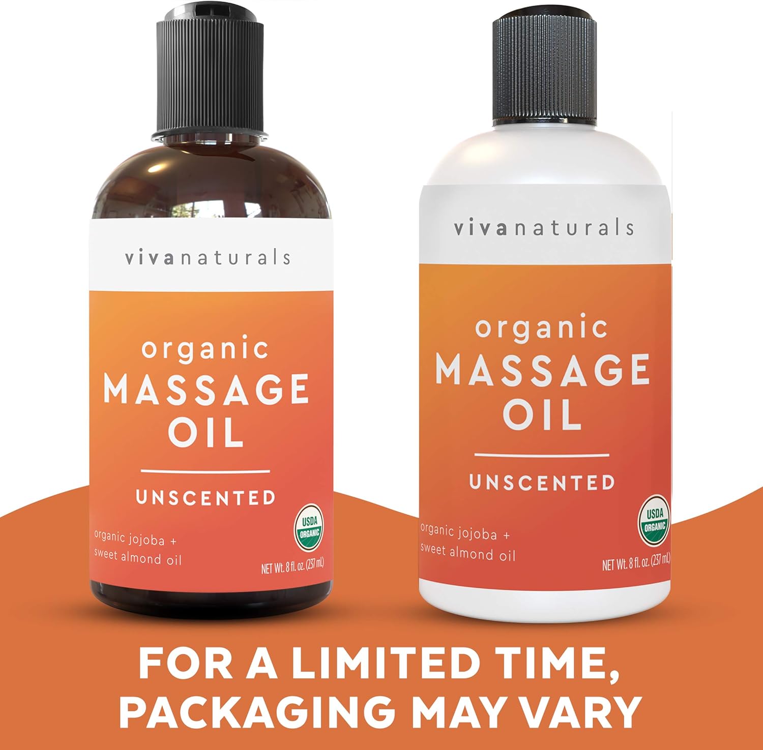 Certified Organic Massage Oil, Unscented, Perfect for Couples Massage and Stiff Muscle Relief, Works Great as a Sensual Body Oil (8 fl. oz.): Health & Personal Care