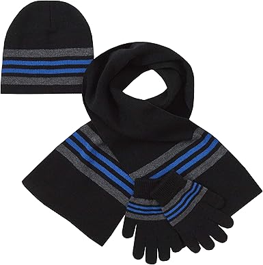 boys navy hat and scarf