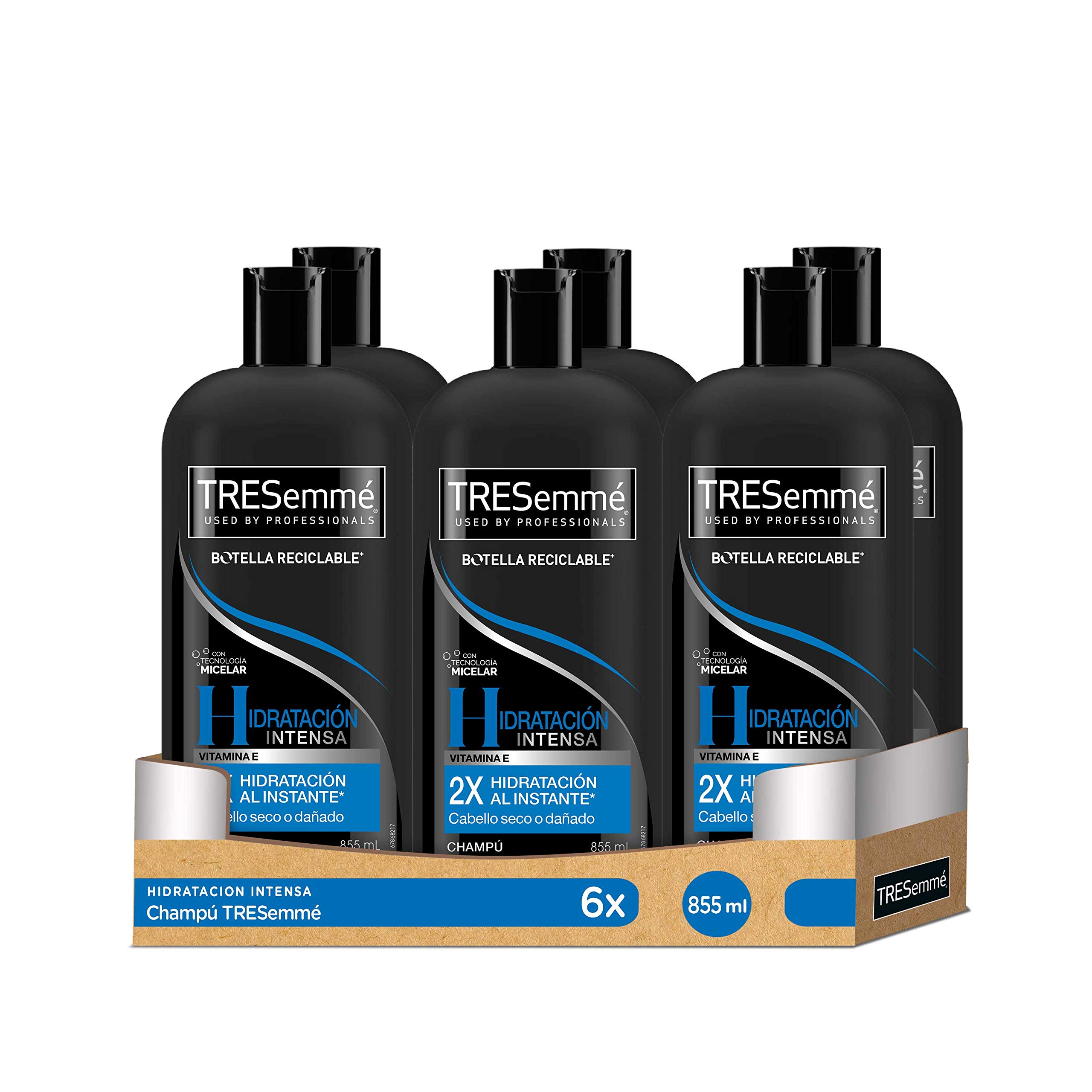 6 botes de 855ml de Champú Hidratación i