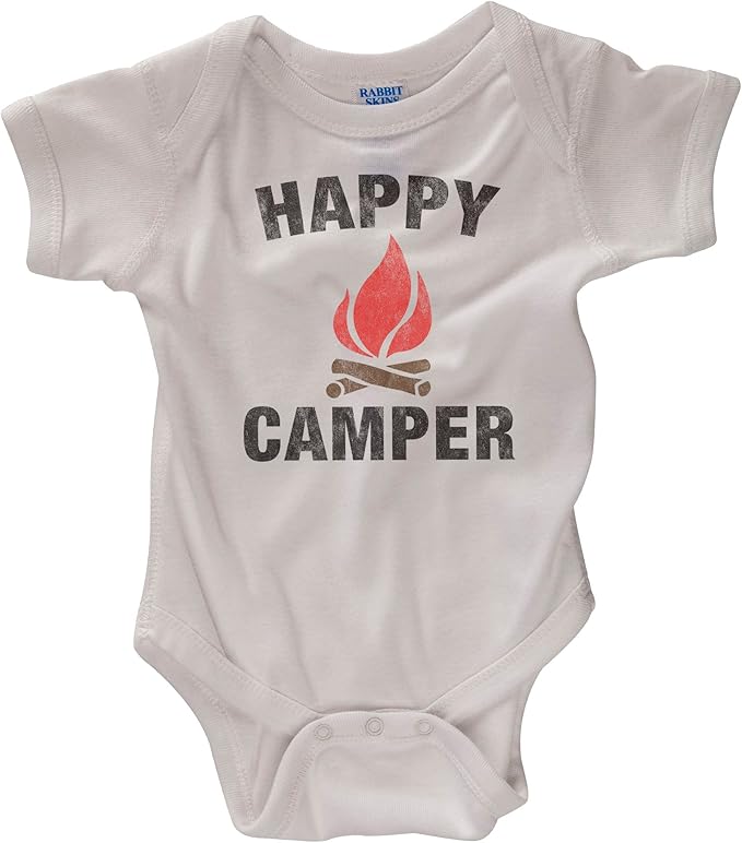 Happy Camper Baby Onesie (Newborn (Up to 13 lbs)) Clothing
