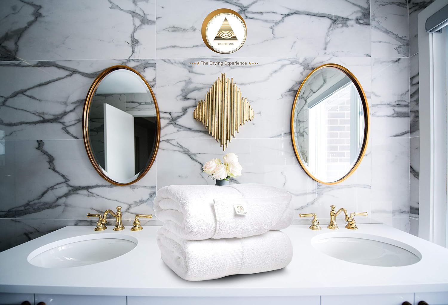 Zenith Luxury Bath Sheets - (2 Piece) Oversized Bath Towels, Bath Sheets 40 X 70, Bath Towels Extra Large, 600 GSM, Towels Clearance,100% Cotton, toallas de baño Grandes: Kitchen & Dining