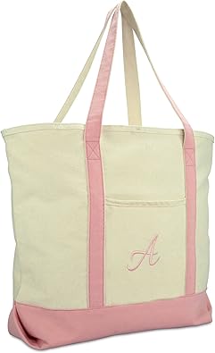 monogrammed tote bags with zipper
