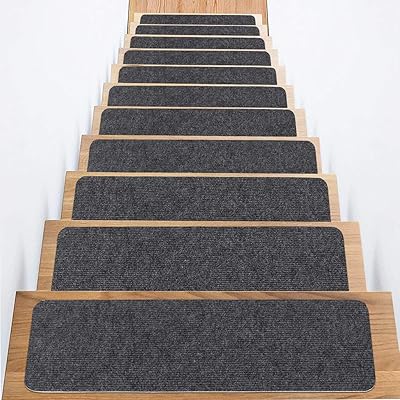 Buy Carpet Stair Treads Set Of 15 Stair Grips Tape 7 5x30 Safety Staircase Step Treads For Kids Elders Pets Non Slip Strips Stair Traction Treads Stair Runners For Indoors Outdoors Dark Gray