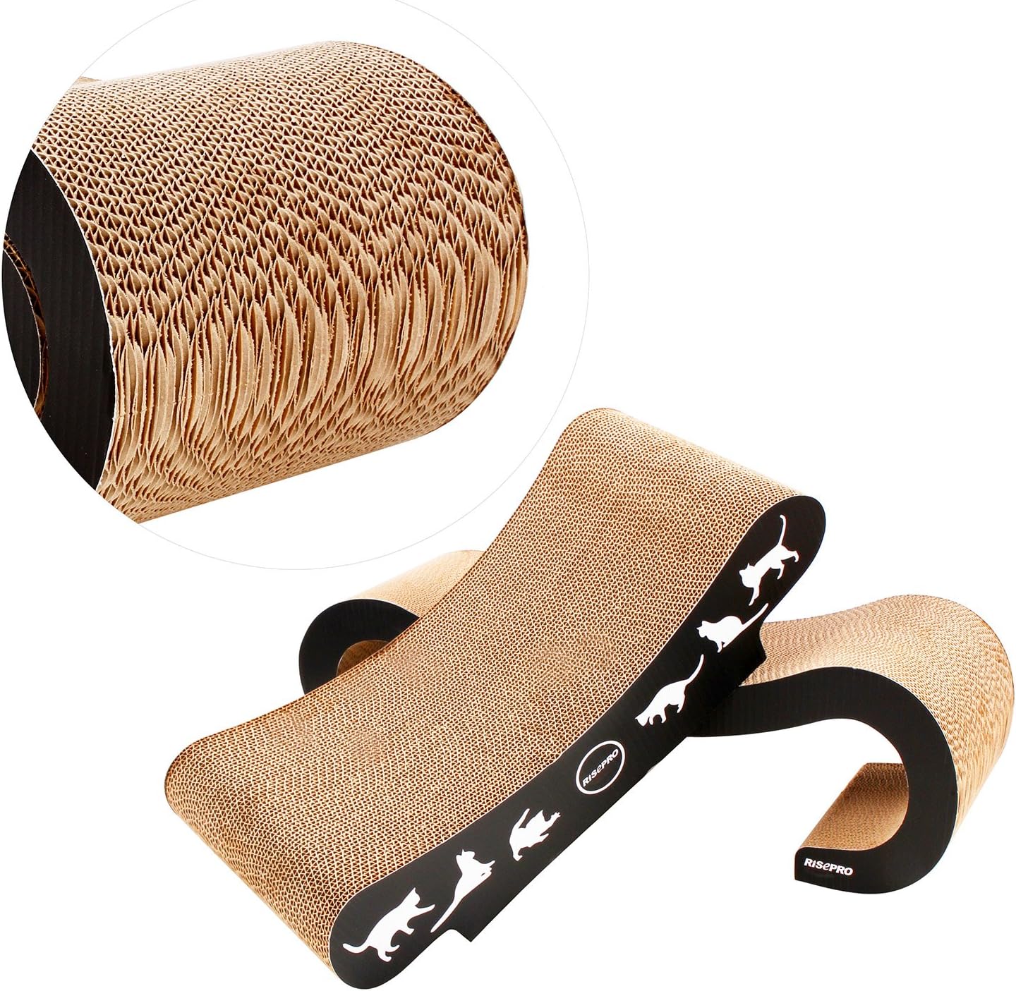RISEPRO Cat Scratcher, 2in1 Premium Jumbo Cat Scratcher, Infinity