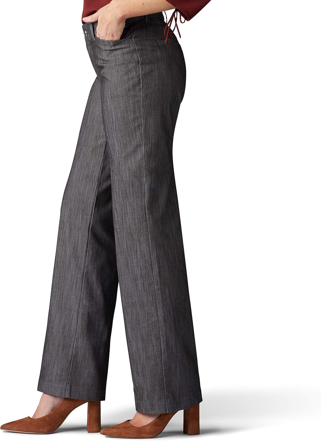 Lee Women's Flex Motion Regular Fit Trouser Pant at  Women’s Clothing store