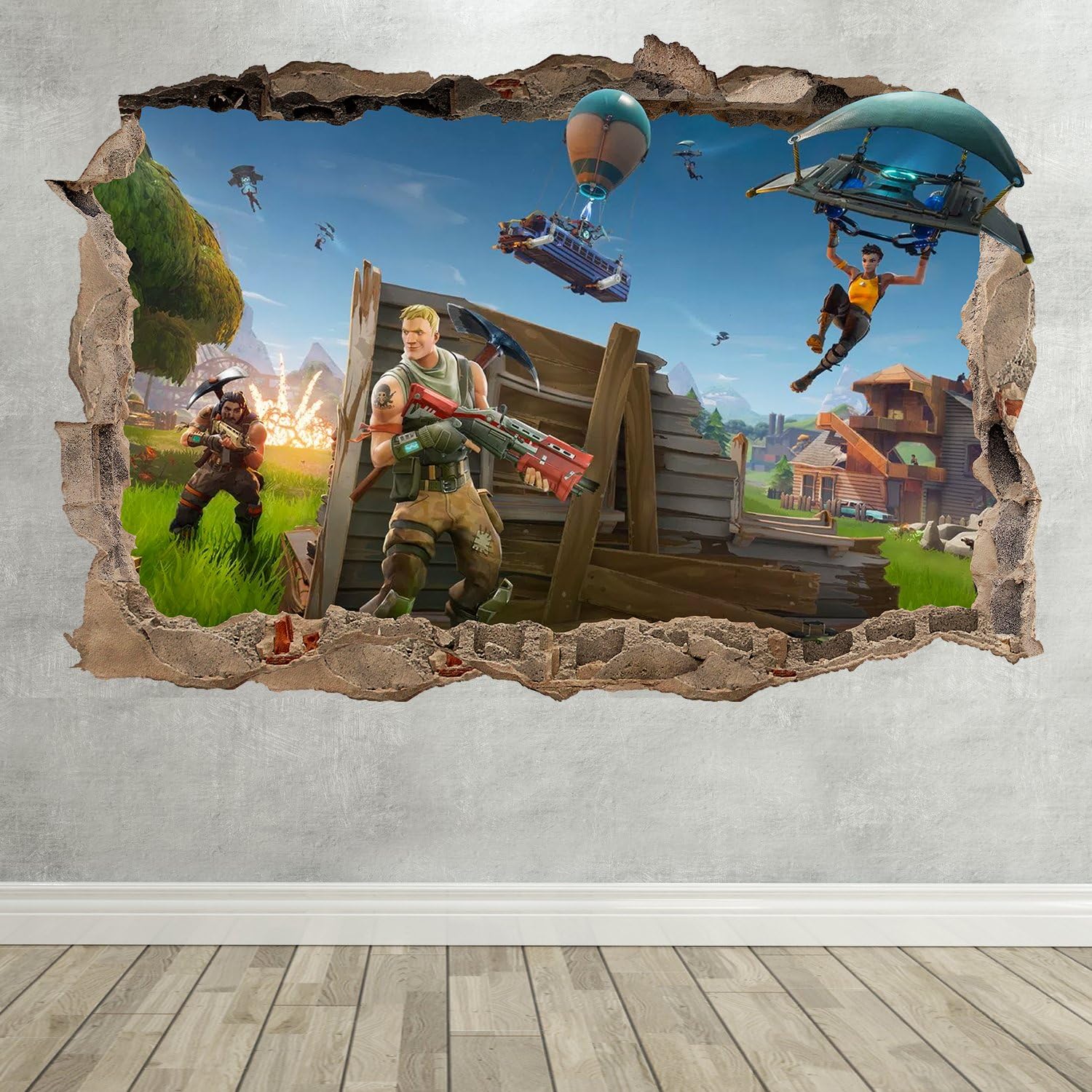 Fortnite Gaming Wall Sticker Breakout Removable Wall Mural
