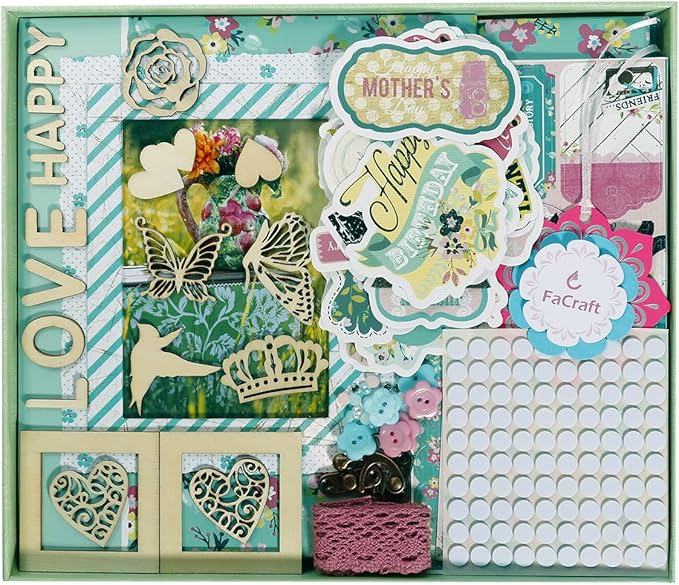 FaCraft Scrapbook Kit for Teenage Girls (8x8",Green) Amazon.ca Home