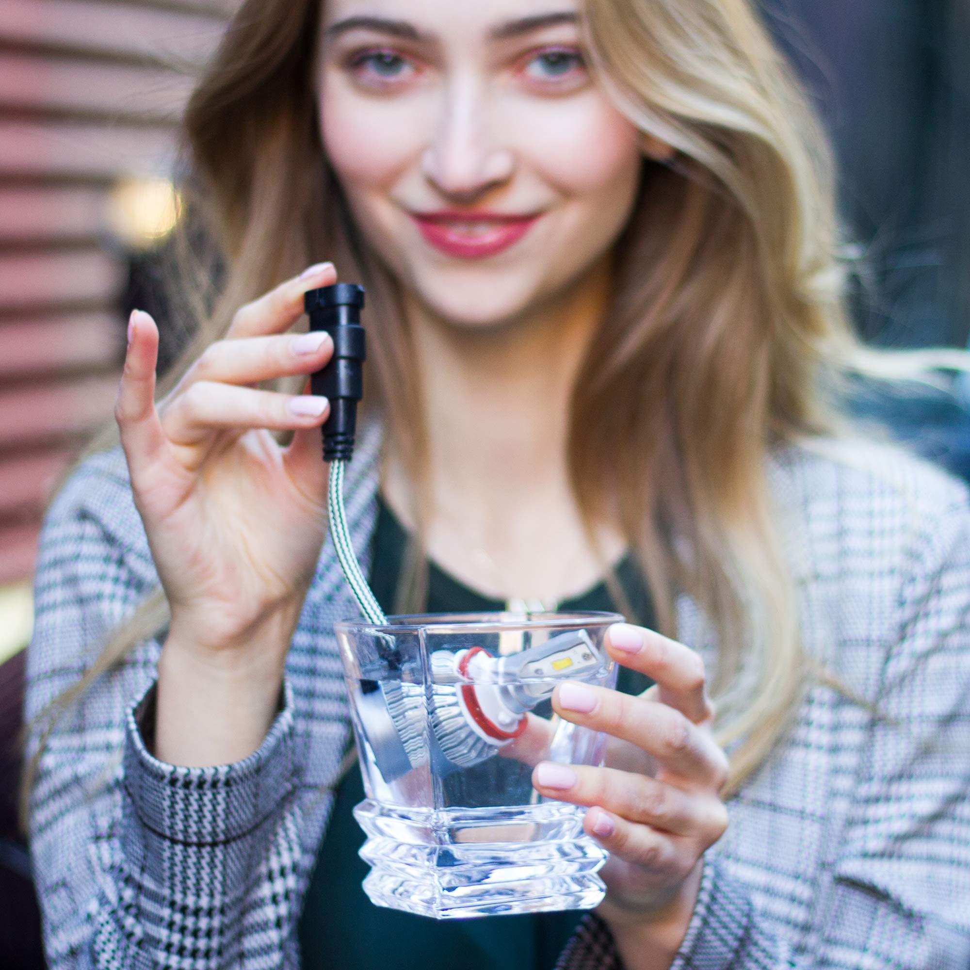 Brightt LED Headlight Bulbs Conversion Kit H11 / H8 / H9 (Pack of 2) High-Power Restoration Kit, 200% Brighter than Stock Headlights – 50,000 Hours Continuous Use, 8000 Lumens – White 6000K for Cars