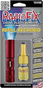 RapidFix UV Liquid Plastic Adhesive 10ml Single Pack Refill