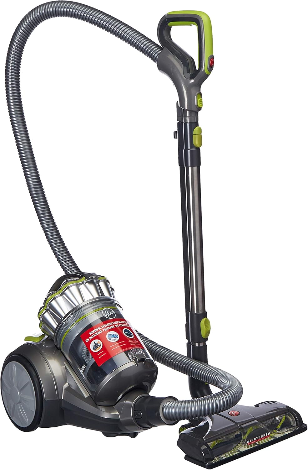 Hoover SH40220 Aspiradora Canister Air Power, Color Verde/Gris Amazon