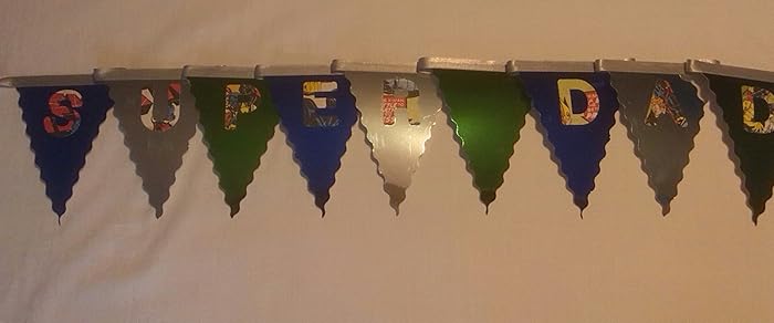 Handmade Fathers Day Banner Super Dad For That Special Man