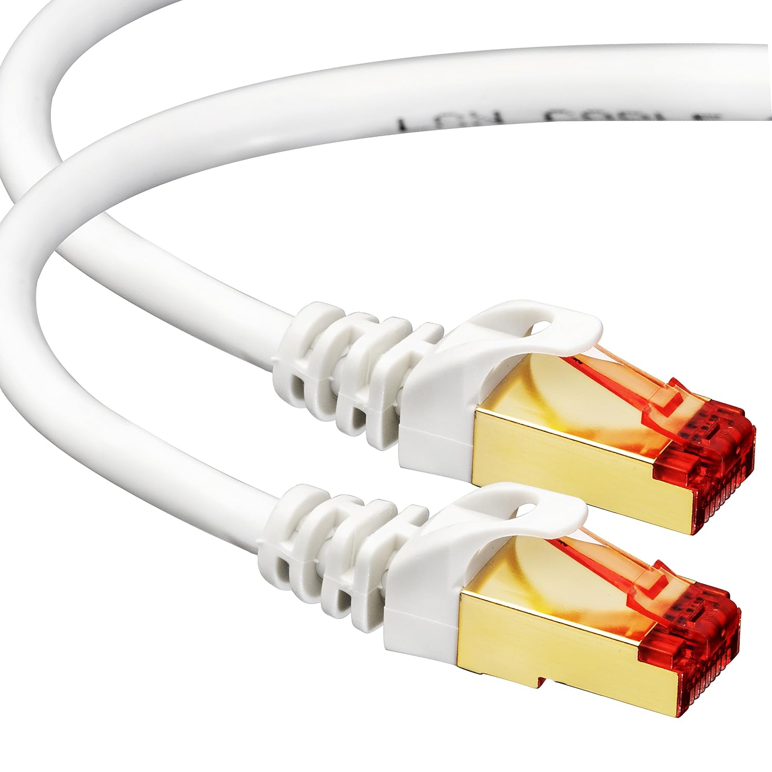 Cat7 Cable 50 ft RJ45 Connector 10GB Network Patch LAN