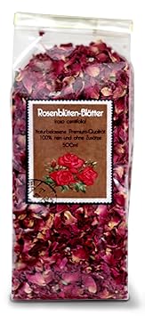 Rosenblüten-Blätter - 500ml Premium-Qualität, sortenrein und 100% Zusatzfrei - herrliche Farbe und Duft