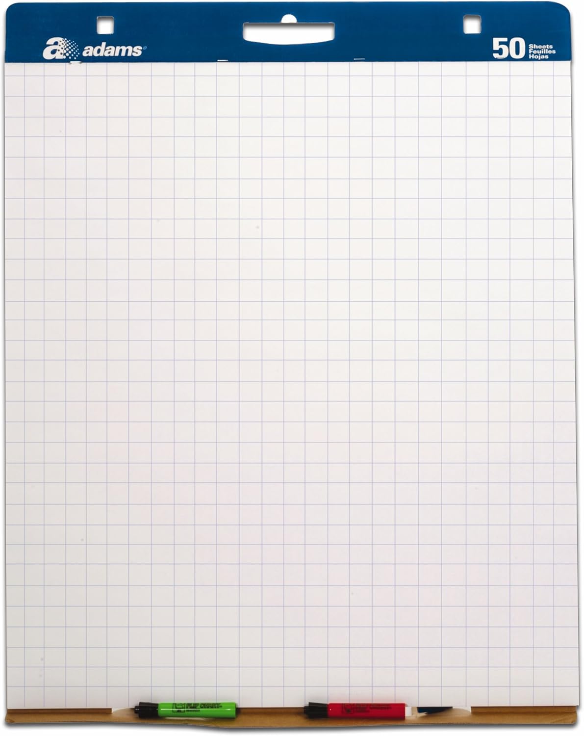Adams Grid Easel Pad, 1 Inch Grid Lines, 27 x 35.25 Inch