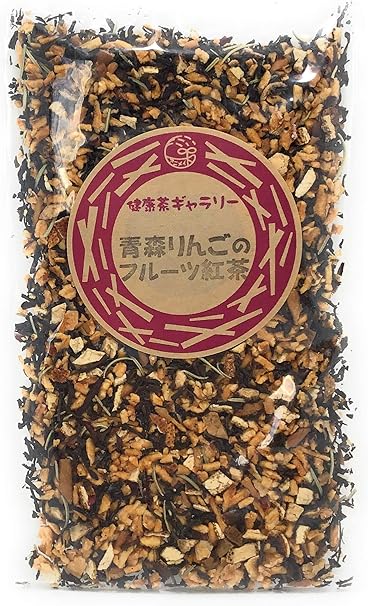 Amazon 青森りんごのフルーツ紅茶 50g 郵便対応サイズ りんご 紅茶 アップルティー りんご 陳皮 ライチ果汁 ローズマリー ハイビスカス 紅茶 の ブレンド 健康茶ギャラリー 健康茶ギャラリー ハーブティー 通販