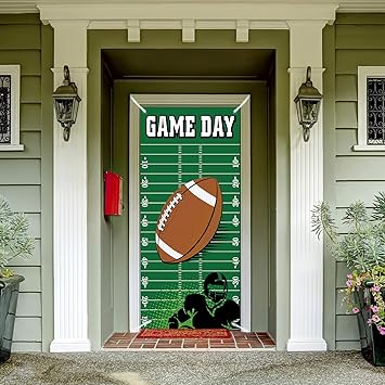 Fussball Abdeckung Fur Fussballfeld Dekoration Fur Super Bowl Nfl Fussball Motto Geburtstag Party Dekoration Banner Supplies Amazon De Drogerie Korperpflege