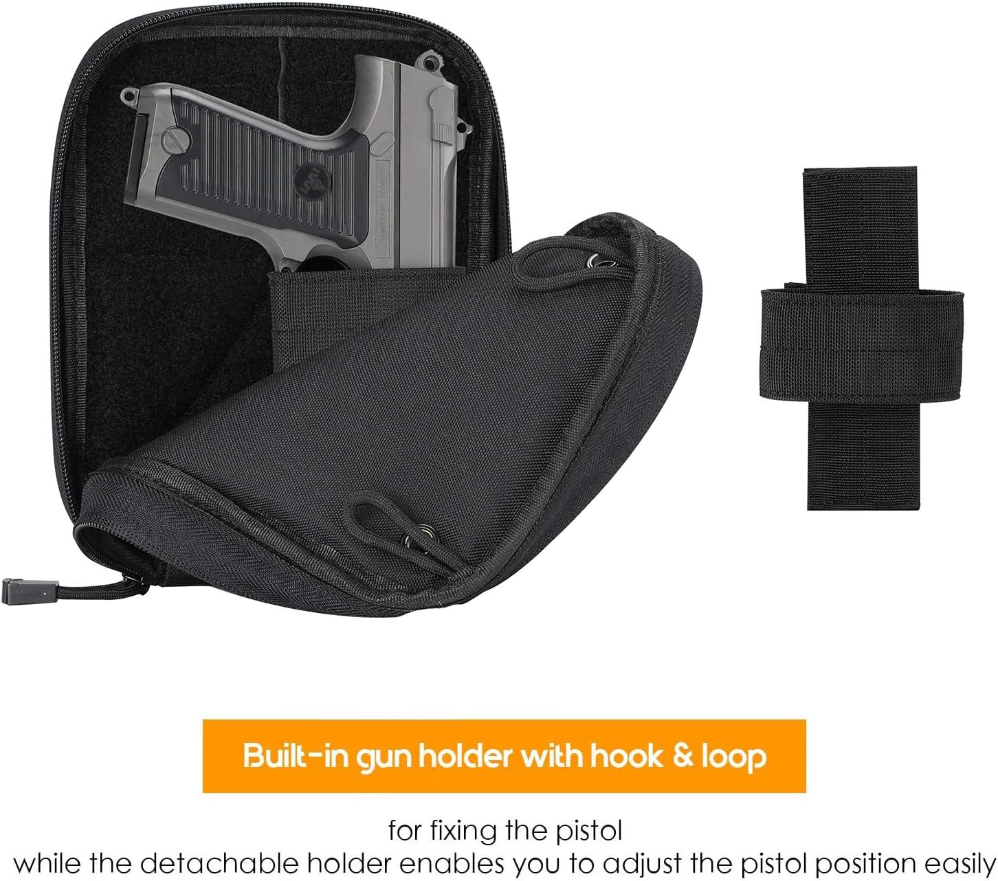ProCase Concealed Gun Pouch, Multipurpose Carry Pistol Holster Fanny Pack Waist Bag for Handgun with Belt Loops : Sports & Outdoors