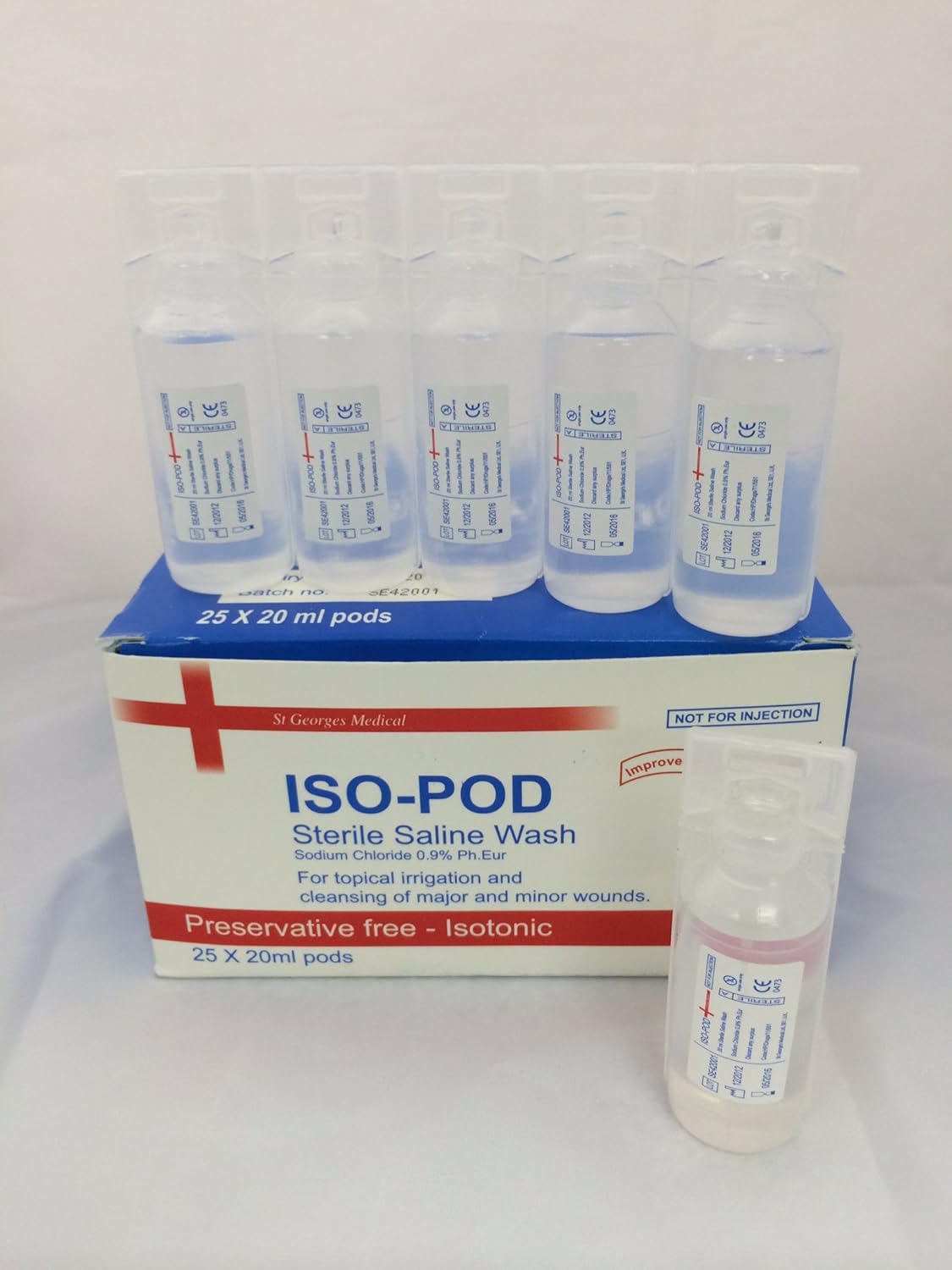 25 x 20ml Sterile Saline Eye Wash Pods Amazon.co.uk Health & Personal