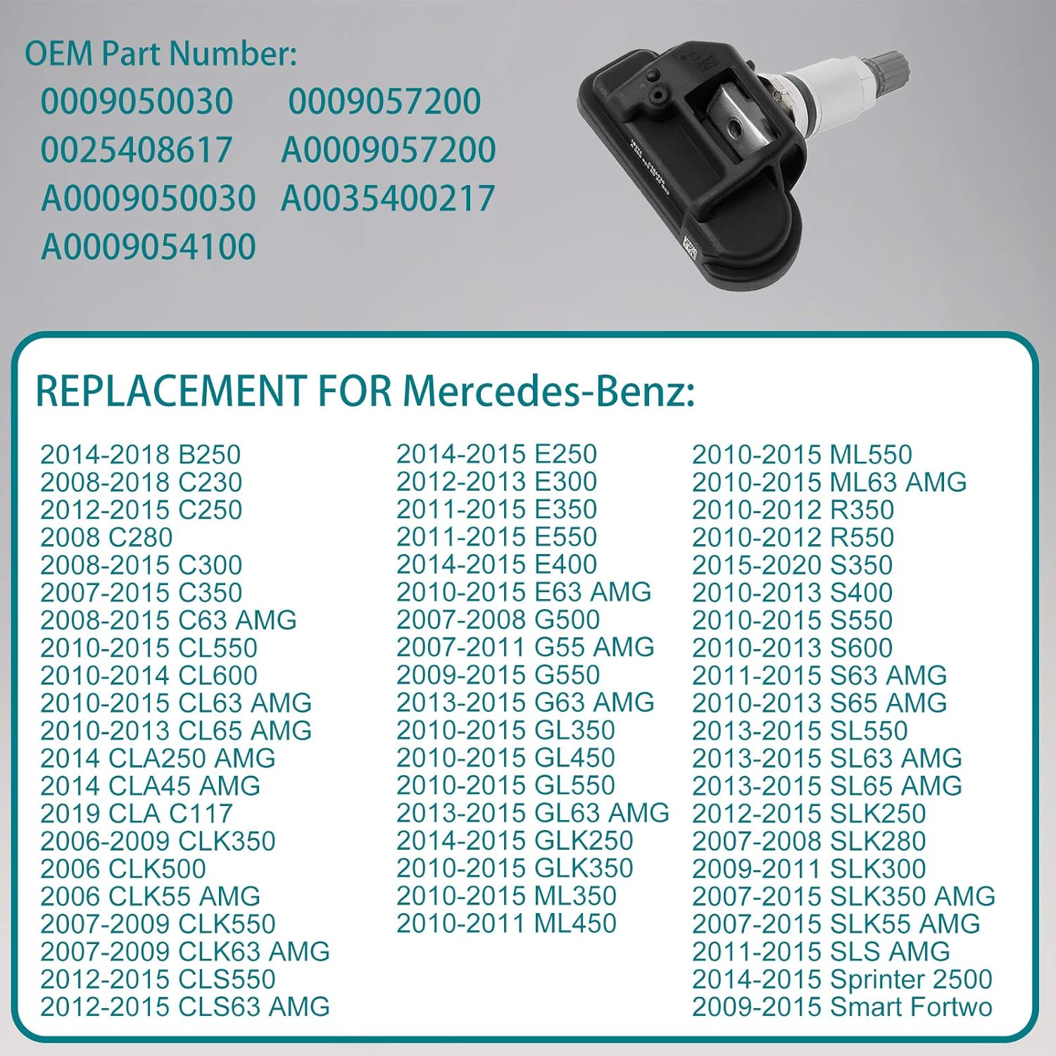 Replacement Sensors Hqpasfy Tire Pressure Sensor 433mhz Tpms 4pcs For Mercedes Benz C230 C250 E300 E350 Ml350 More Replaces 0009050030 0009057200 A0009050030 Tires Wheels
