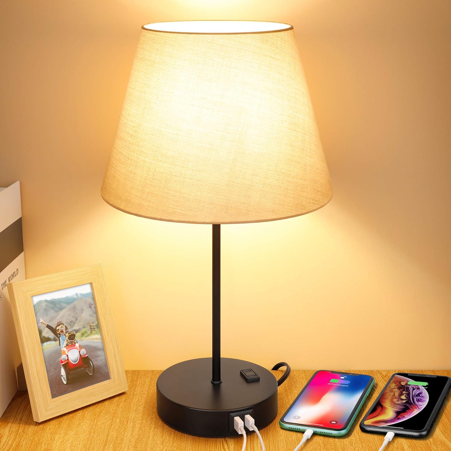 3 way table lamp with night light