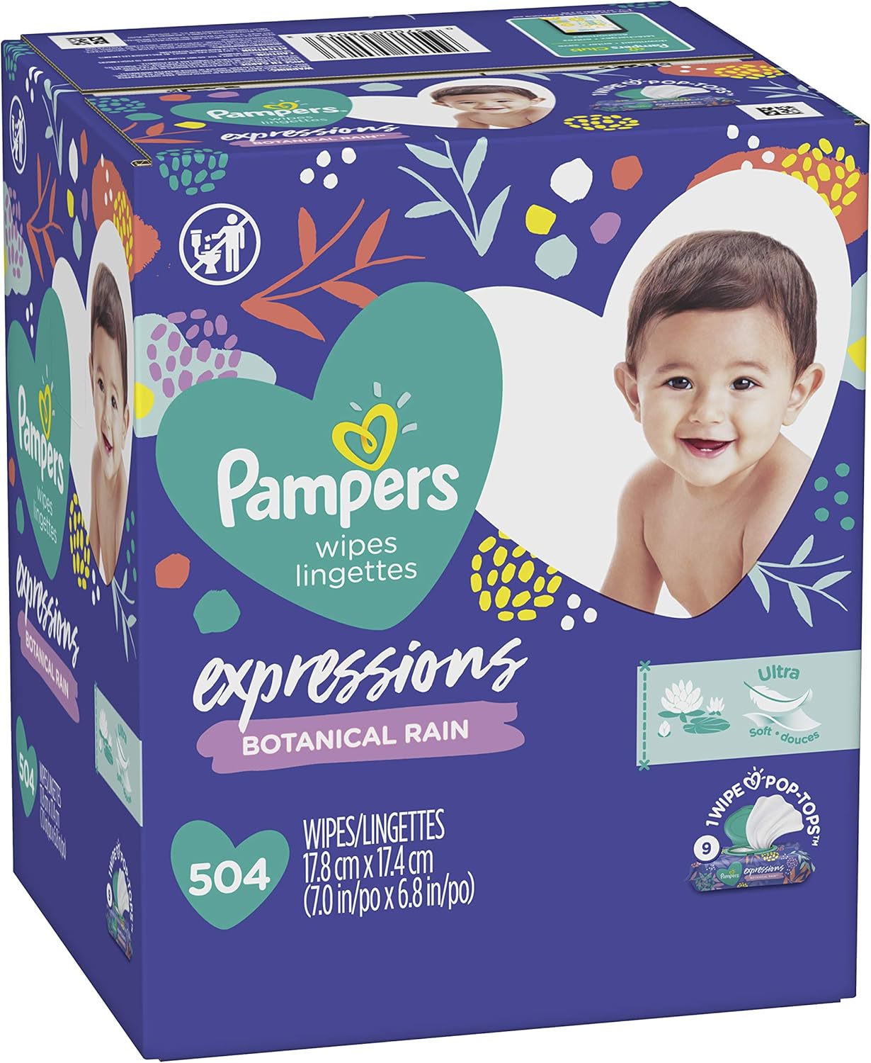 pampers expressions botanical rain wipes