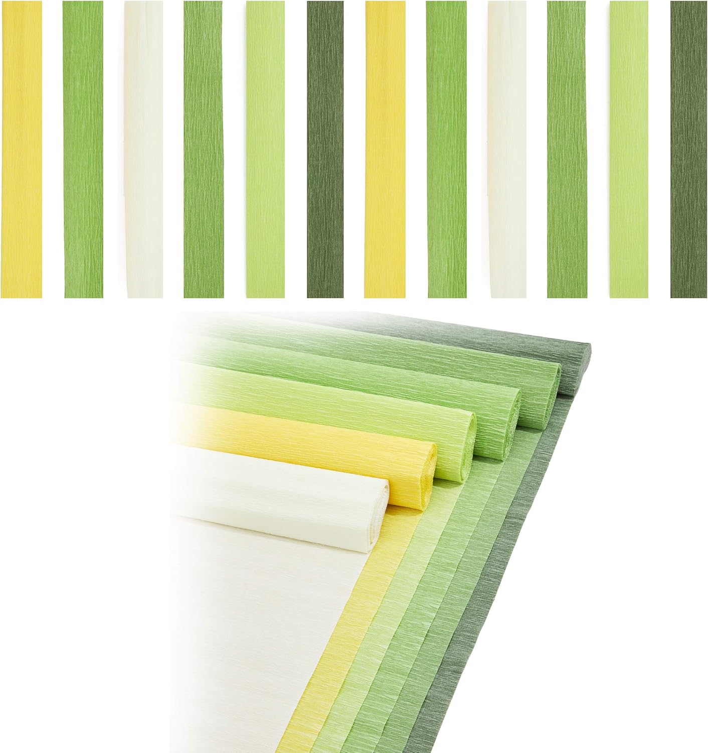 Green Crepe Paper Roll for Wedding & Birthday Décor (16.5