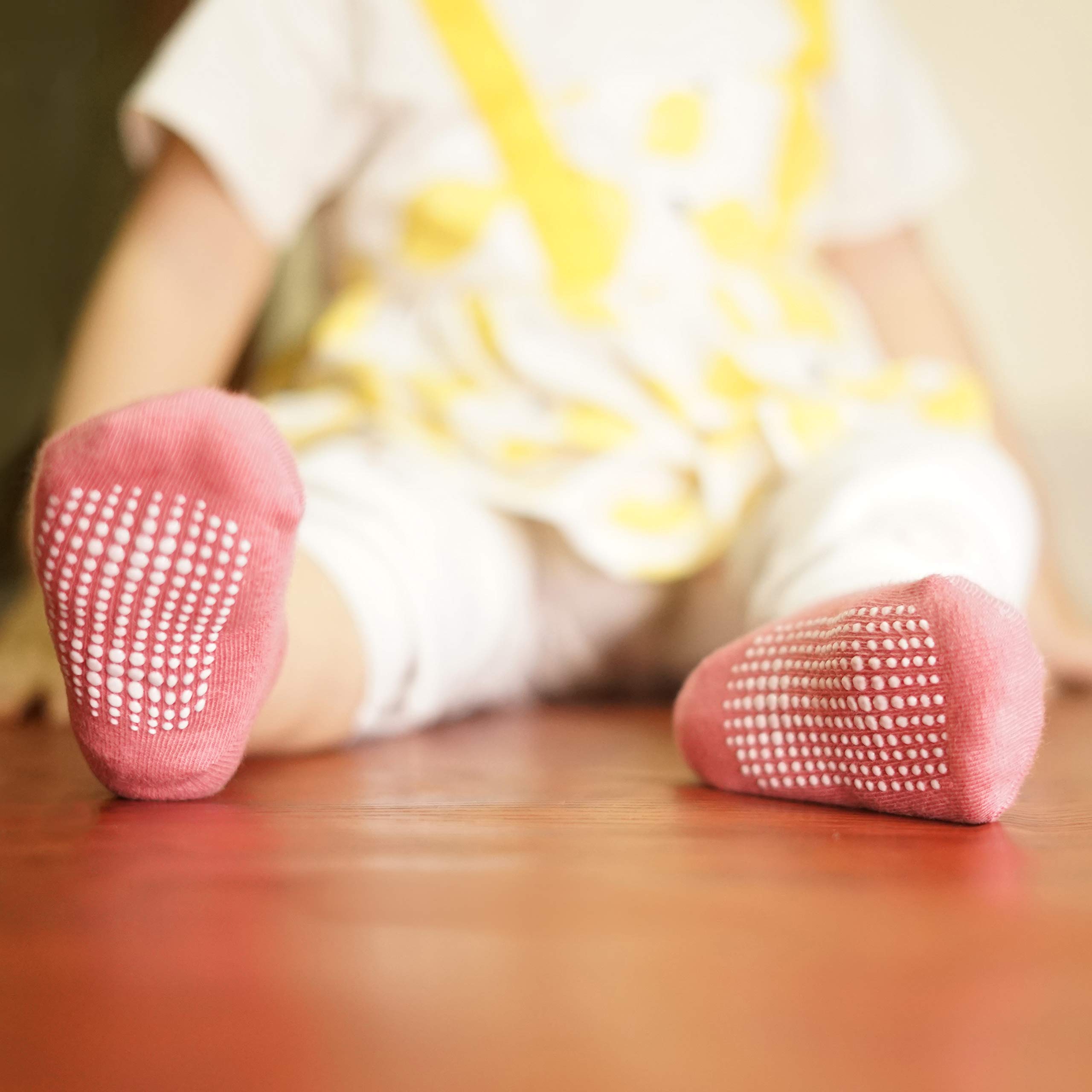 CozyWay Baby Grip Ankle Socks - Pairs of 12 - Non Slip Anti Skid Baby Infants Toddlers Boys Girls Unisex