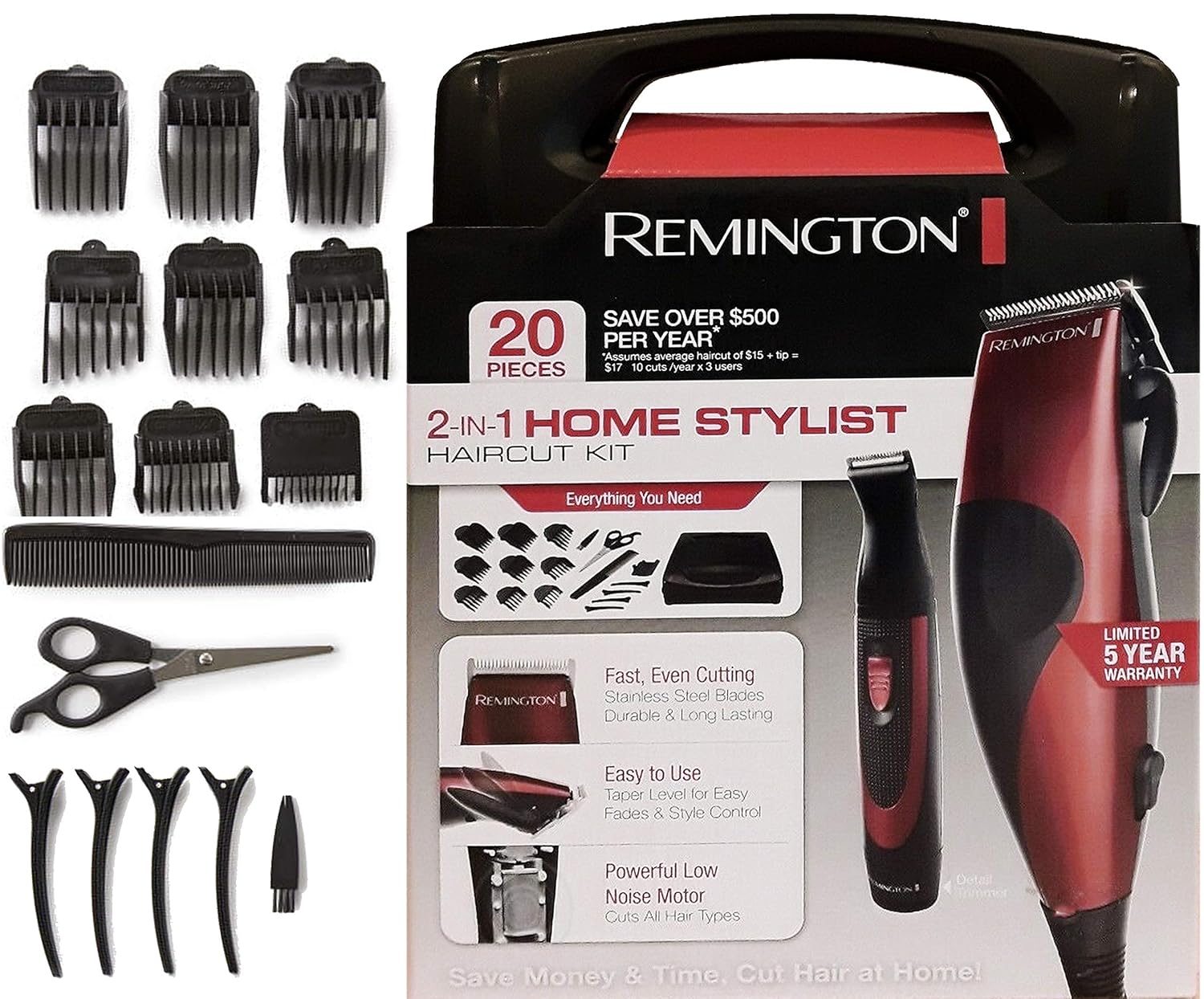 remington 2 in 1 home stylist haircut kit