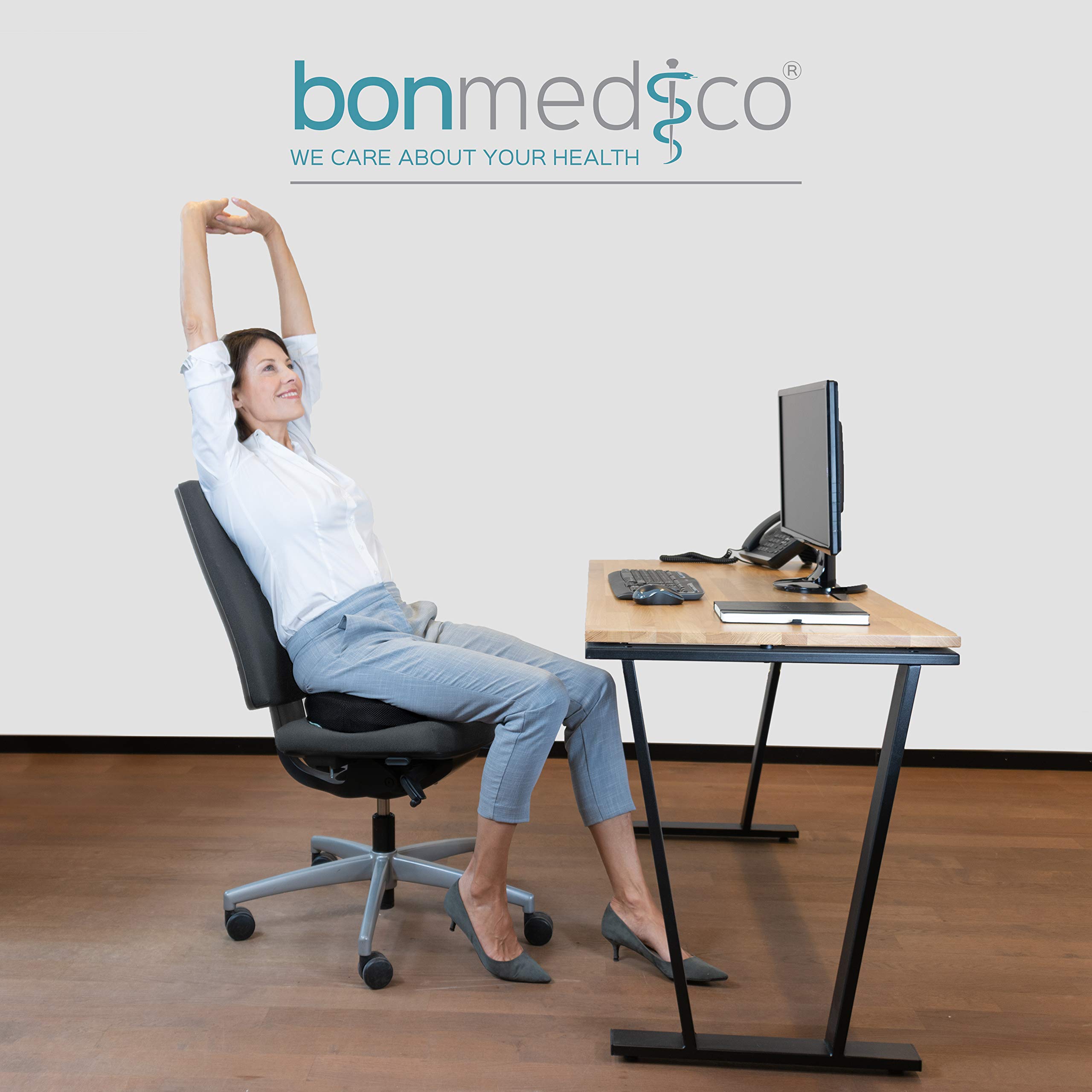 Bonmedico Firm Orthopedic Hemorrhoid Pillow Memory Foam Gel Donut