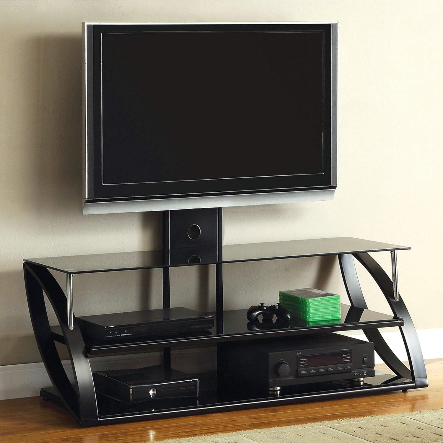 Furniture of America Enivie Modern Metal TV Console with