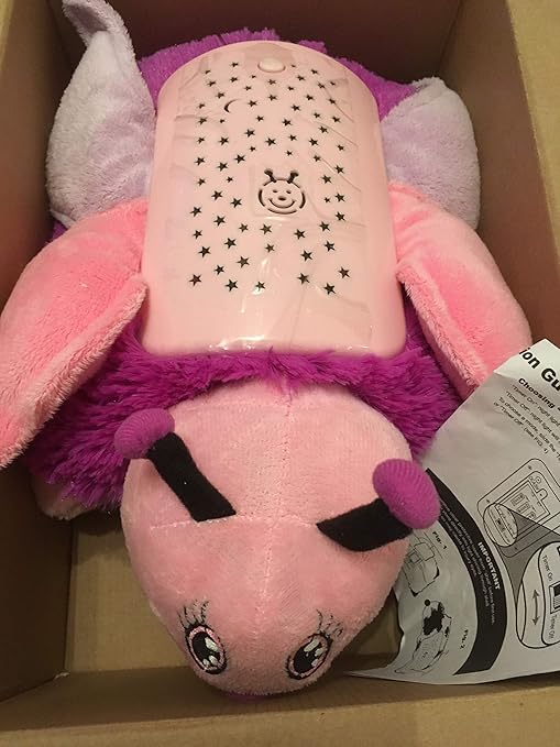 Amazon Com Pillow Pets Dream Lites Pink Butterfly 11 Toys Games