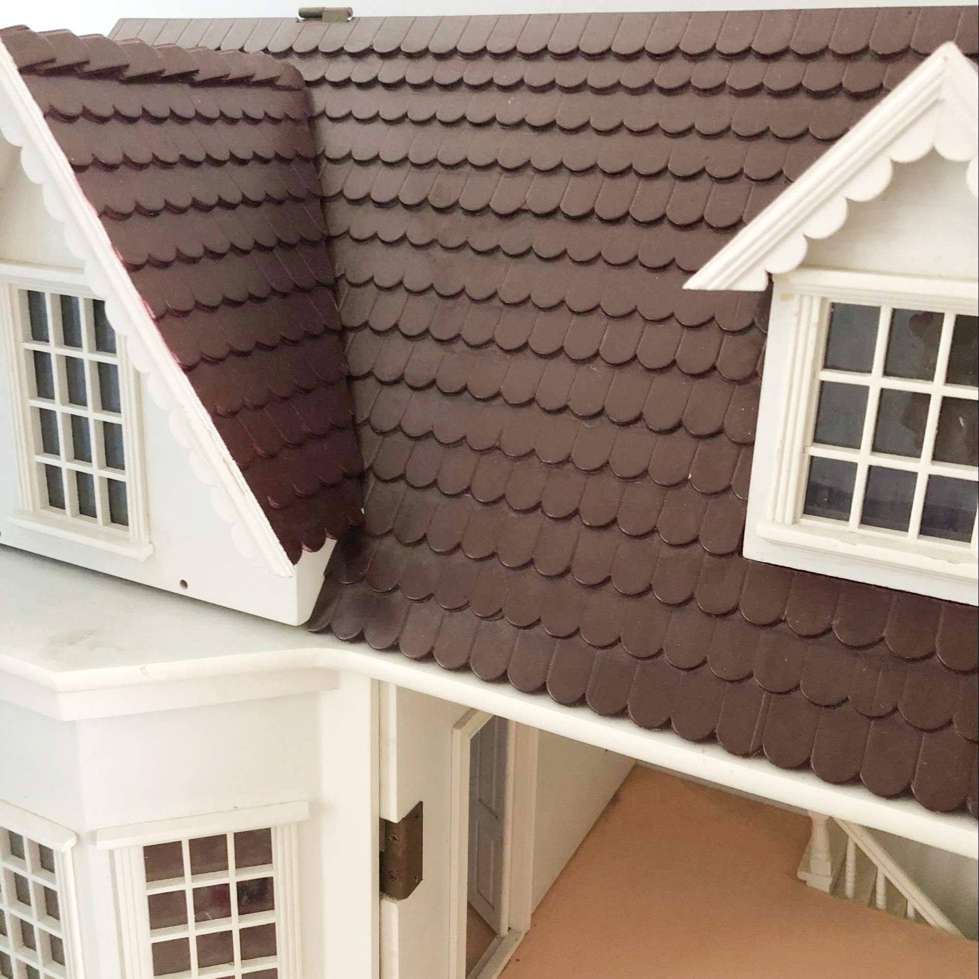 1:12 Dollhouse Miniature Roof Tiles, Mini Tiles Model Building Set Construction Set DIY Dollhouse Decoration Fairy Garden Accessories Furniture Toy for Children Kids