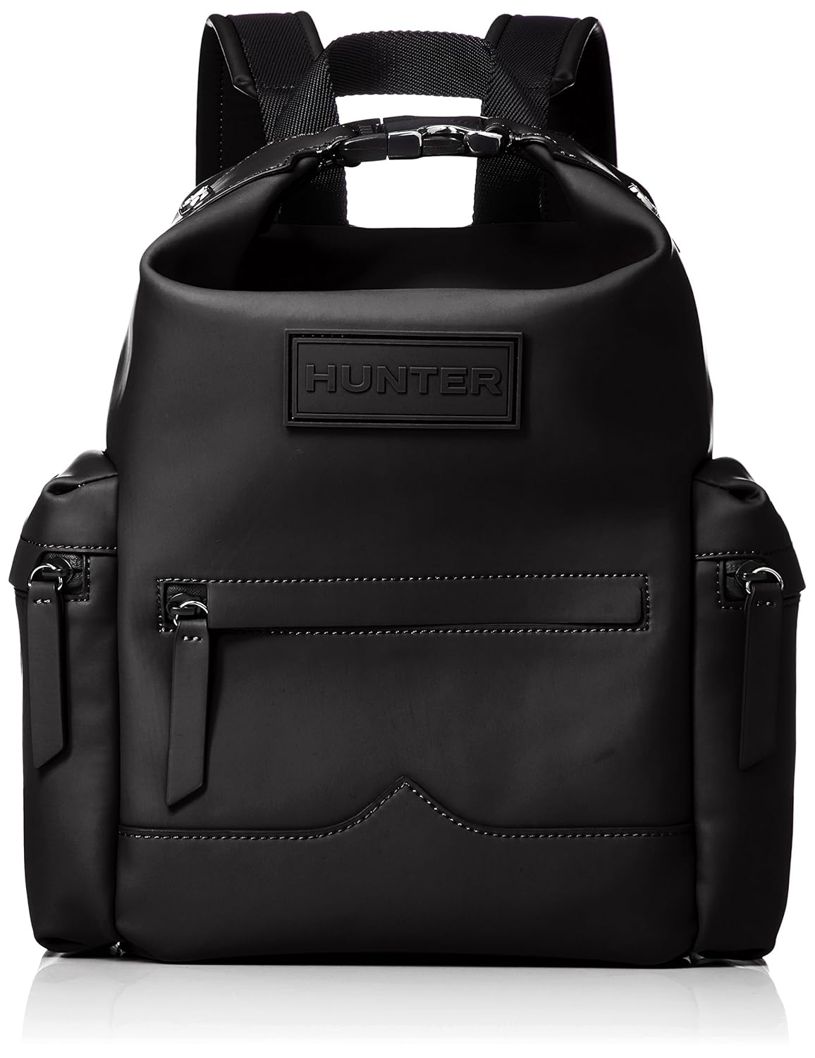 Hunter Women's Original Rubberized Leather Mini Rubber Backpack Black
