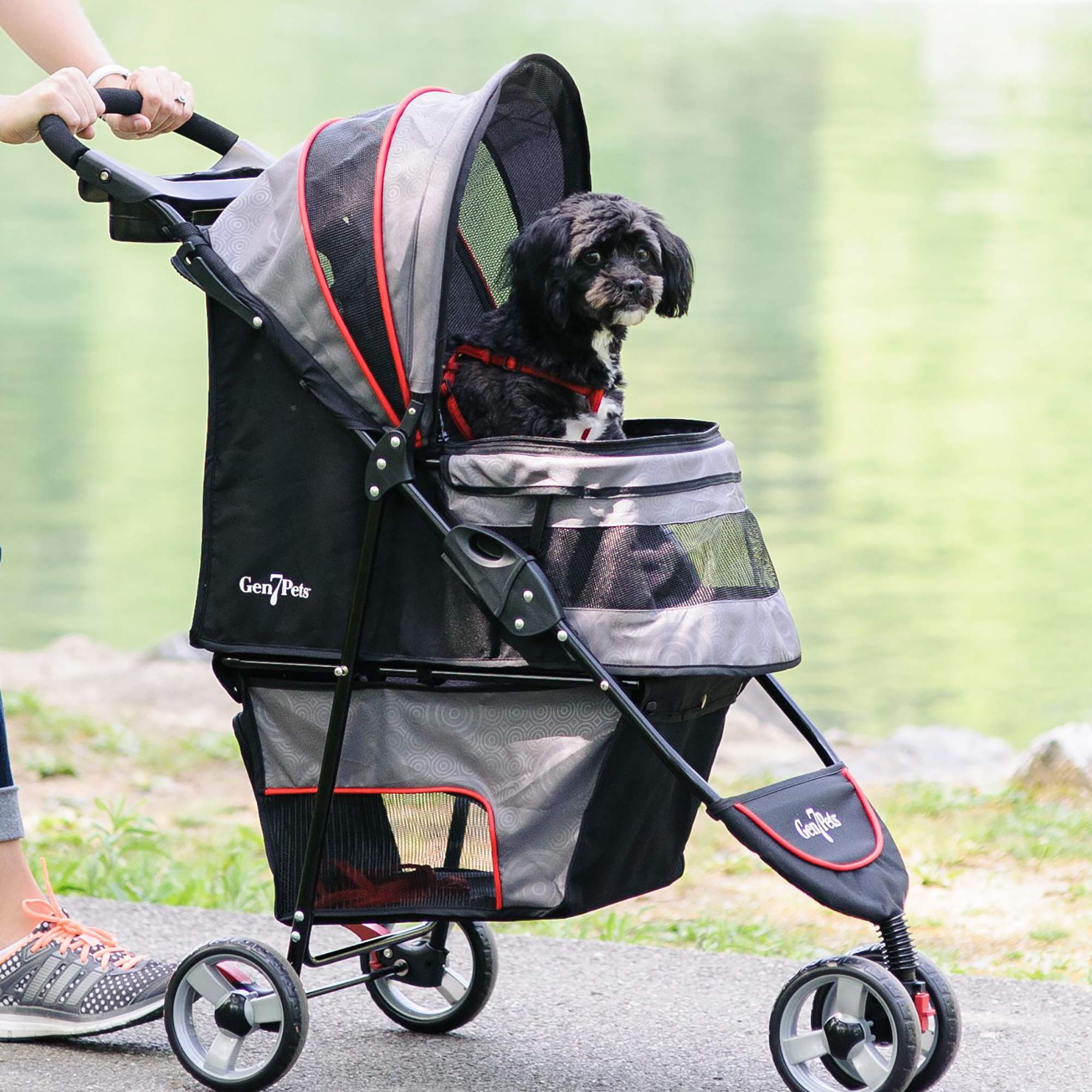 Gen7 Regal Plus Pet Stroller for Dogs and Cats Lightweight, Compact