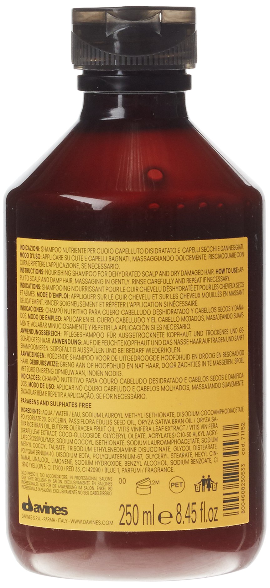 Davines - Natural Tech Shampooing nourrissant 250 ml