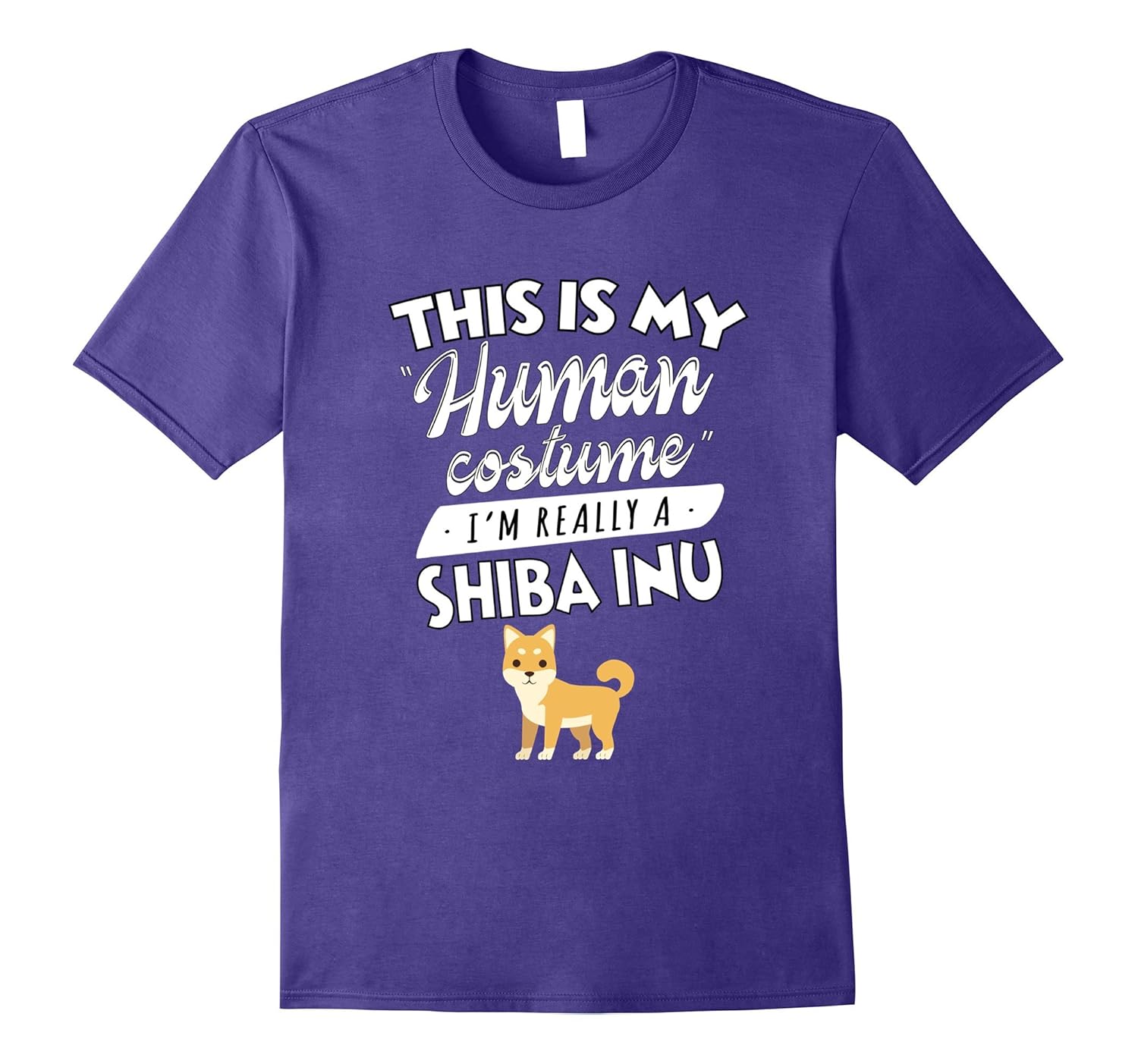 This Is My Human Costume I'm Really A Shiba Dog Funny Shirt-ANZ