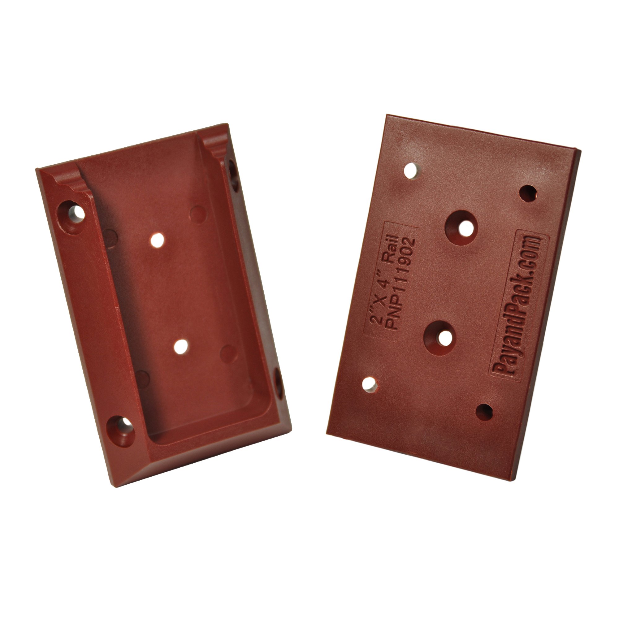 Myard PNP111902-R Deck Railing Connectors with Screws for 2x4 (Actual 1.5x3.5) Inches Stair Wood Han