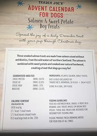 dog treat advent calendar trader joe's