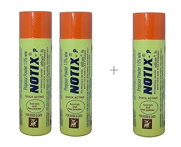 Petcare Notix Anti-tick & Flea Powder For Dog 100 gm Offer (Buy 2 & Get 1 Free Pack)