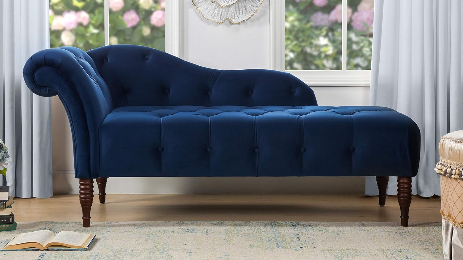 Amazon Com Jennifer Taylor Home Chaise Lounge Right Arm Facing