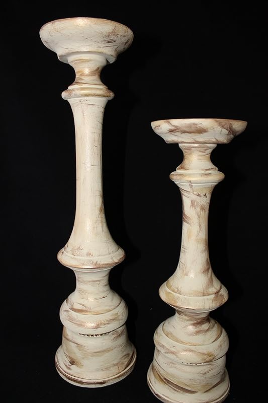 Shabby Chic Candlestick Set Handmade