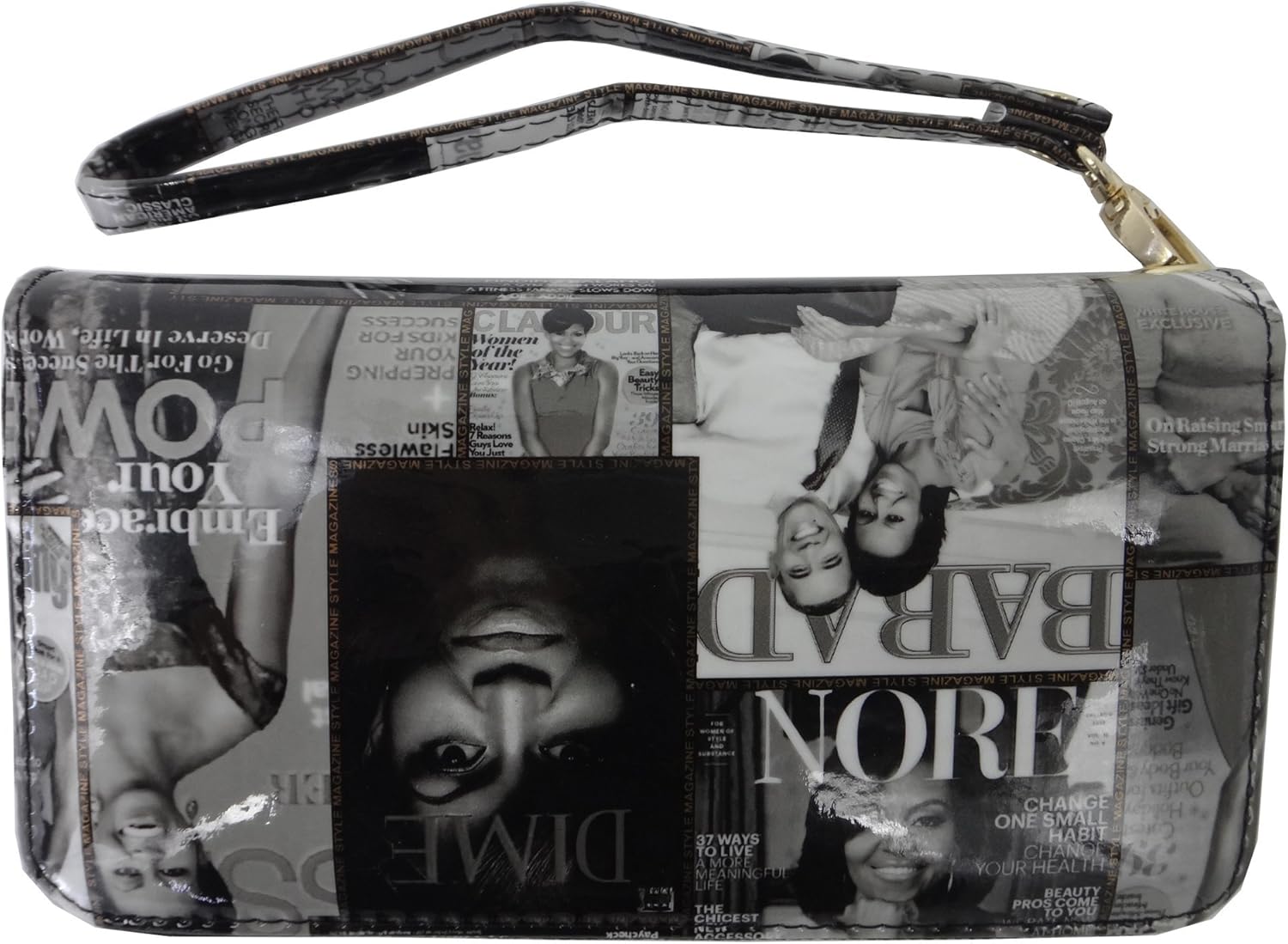 michelle obama purse black and white