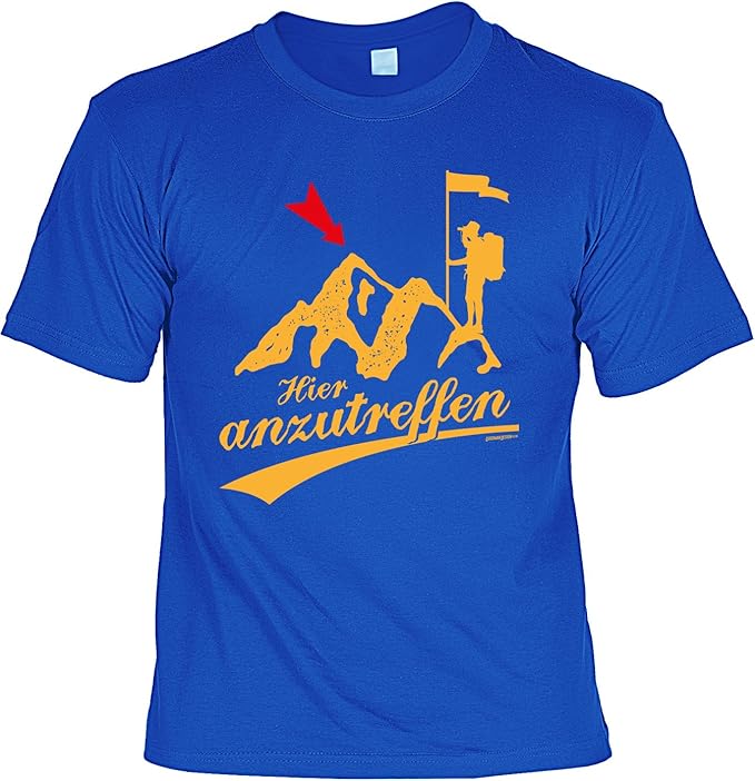 Lustige Spruche Fun Tshirt Gipfel Bergsteiger Hier Anzutreffen Mit Motiv Druck Amazon De Bekleidung