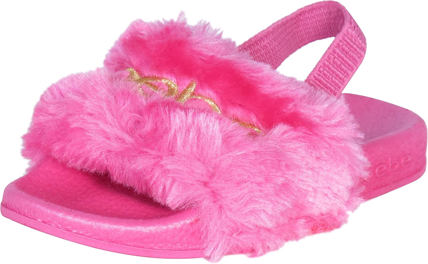 bebe fur sandals