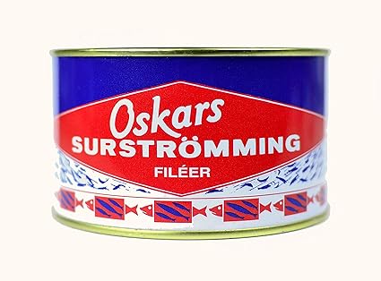 OSKARS Surströmming Filet 440g/300g Fisch, Dose (fermentierte Heringsfilets)