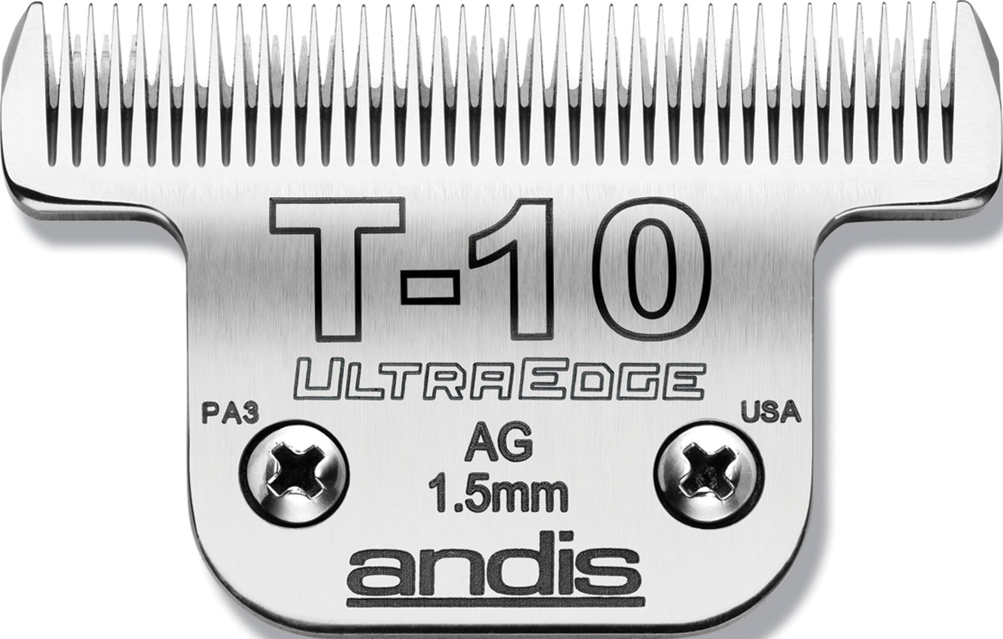 Andis CarbonInfused Steel UltraEdge Dog Clipper Blade, SizeT10, 1/6