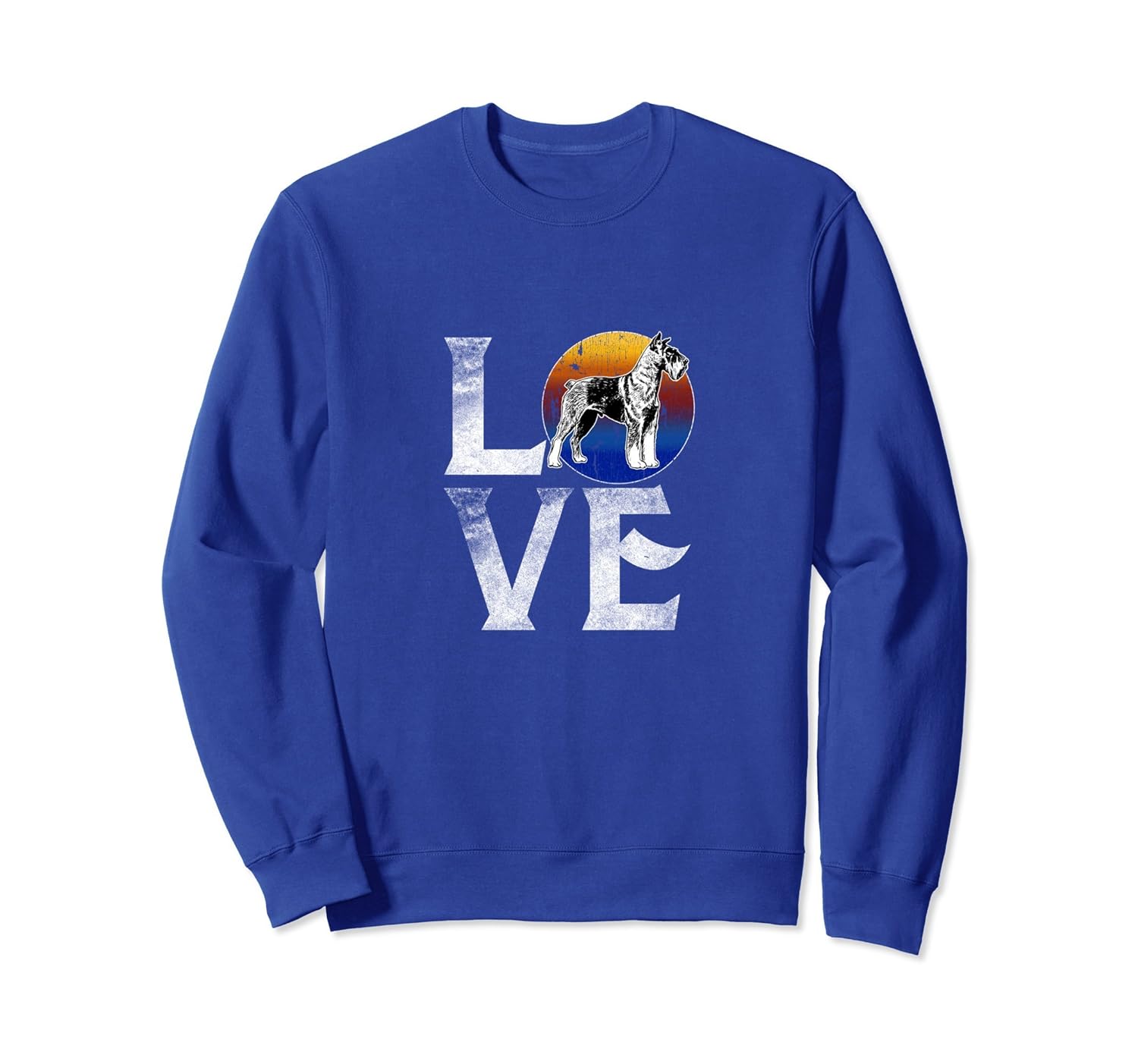 Love Schnauzer Dogs Sweatshirt Pet Owner Mom Dad Youth Colonhue