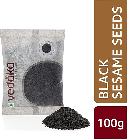 Amazon Brand - Vedaka Black Sesame (Til), 100g