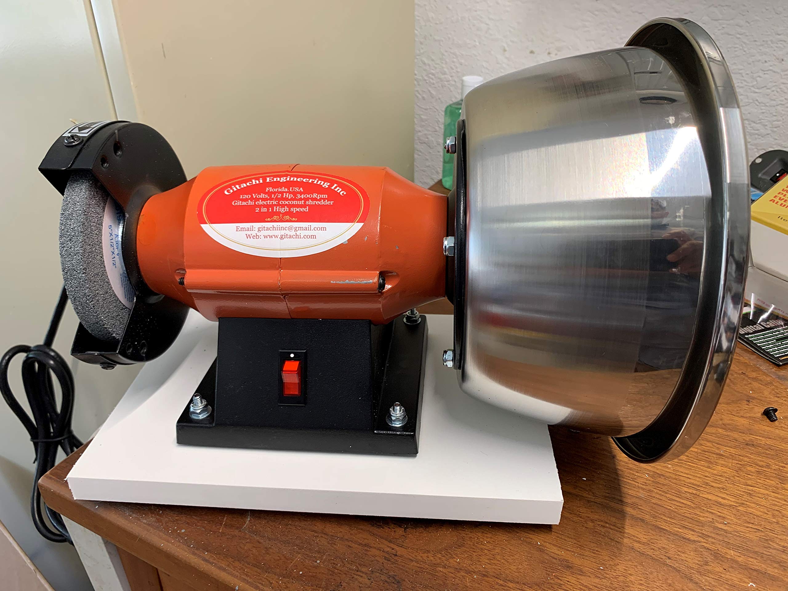 Gitachi Electric Coconut Shredder 2 in 1 Medium Speed 120 Volt, Buy