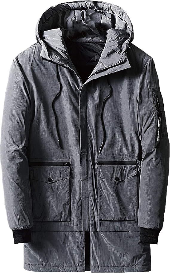 Amazon Yushow ロングコート メンズ 冬 超暖かい ダウンジャケット 大きいサイズ 中綿ダウン 防寒 防風 厚手 ダウンパーカー メンズ ブルゾン モッズコート フード付き 通勤 通学 コート ジャケット 通販